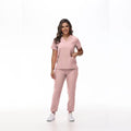 audelia's Collections Women’s Premium Jogger Scrub Set – V-Neck Top & Cargo Pants